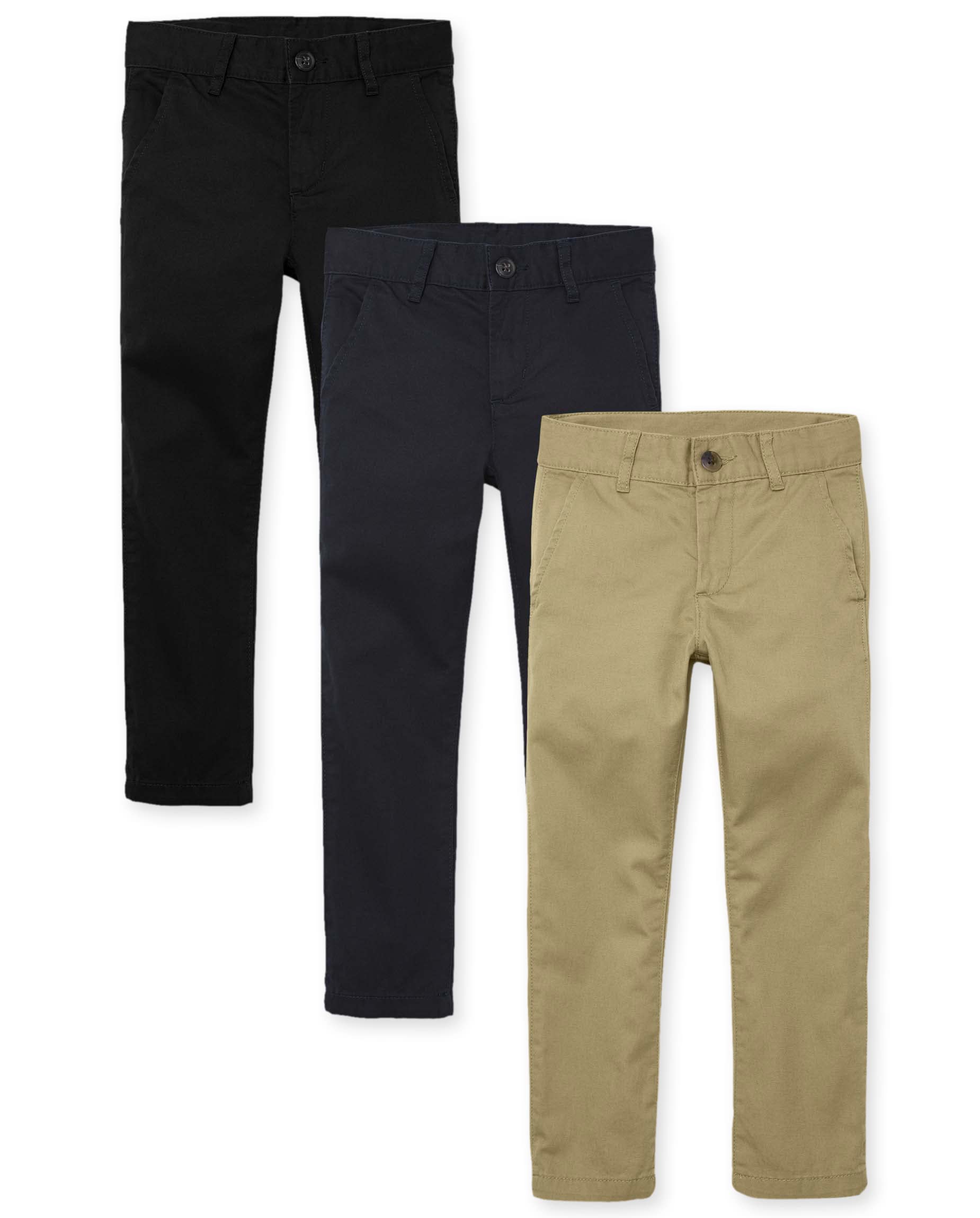 The Children's Place Boys Stretch Skinny Chino Pants - Comfortable Slim Fit Dress Pants for School & Play | Toddler to Big Kids Sizes