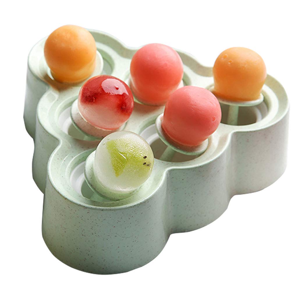 6-Cavity Non-Stick Popsicle Molds for DIY Ice Cream - BPA Free Food Grade Silicone, Perfect for Homemade Treats & Baby Food Storage | Great for Summer Snacks, Kids Parties & Healthy Desserts