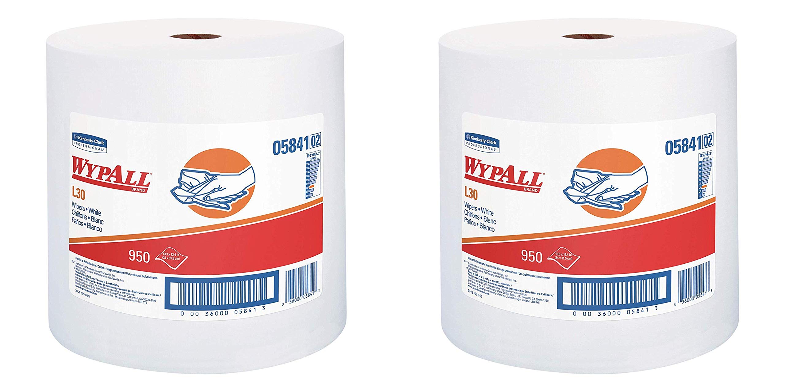 WypAll 05841 L30 Industrial Cleaning Towels - 12.4