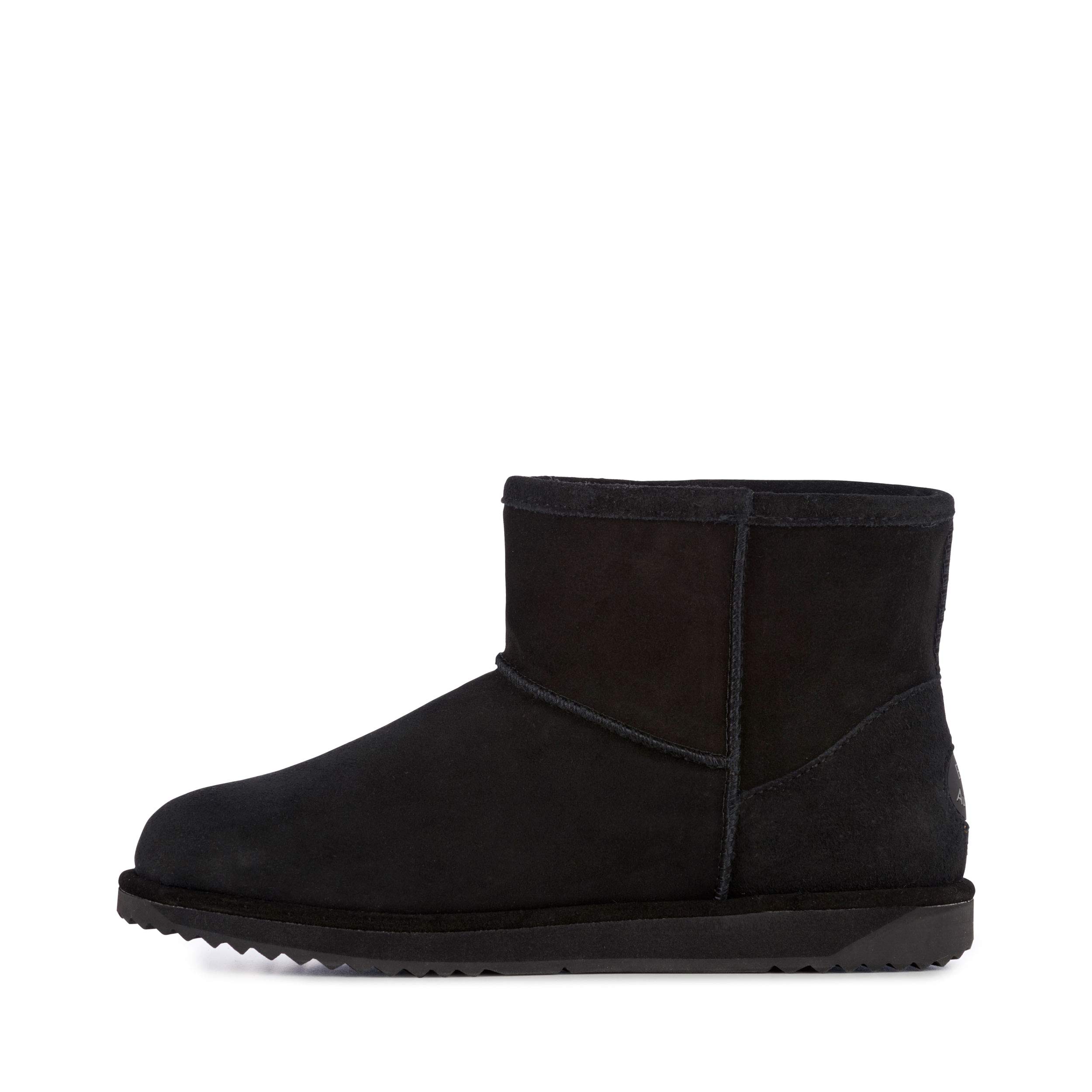 EMU Australia Paterson Mini Women's Waterproof Sheepskin Boots - Size 5 Black - Comfortable Winter Boots for Casual Wear & Outdoor Activities