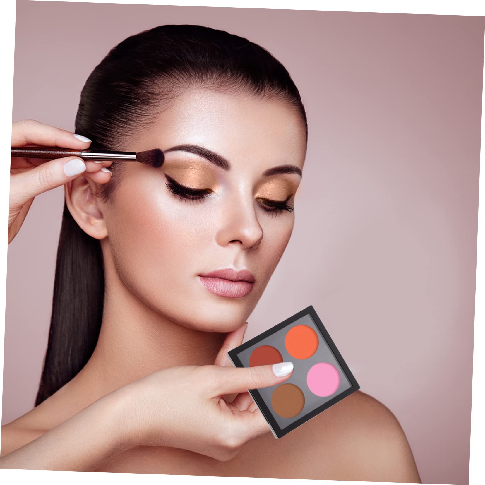 5pcs Empty Magnetic Eyeshadow Palette with Transparent Cover - Refillable Makeup Storage Case for Eyeshadow, Blush, Highlighter - Perfect for Travel, Professional Makeup Artists & DIY Cosmetics