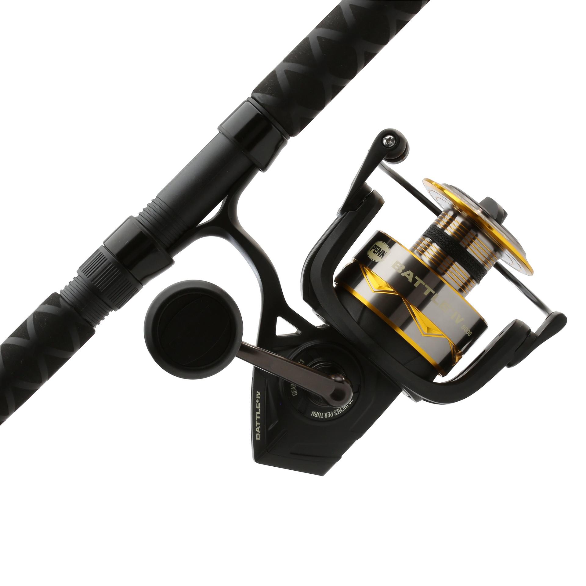 Battle IV Spinning Rod and Reel Combo - Premium Fishing Gear for Freshwater & Saltwater Anglers - Perfect for Bass, Trout, and Inshore Fishing Adventures