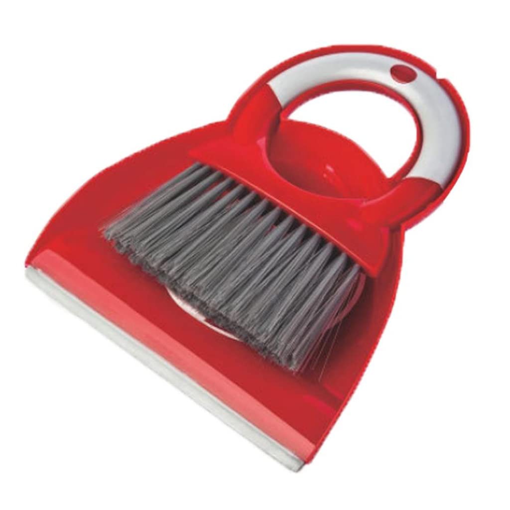 Mini Broom and Dustpan Set - Compact Keyboard Brush & Computer Cleaning Kit for Desktops, Laptops, and Workspaces | Small Broom Set for Home, Office, and Electronics Maintenance