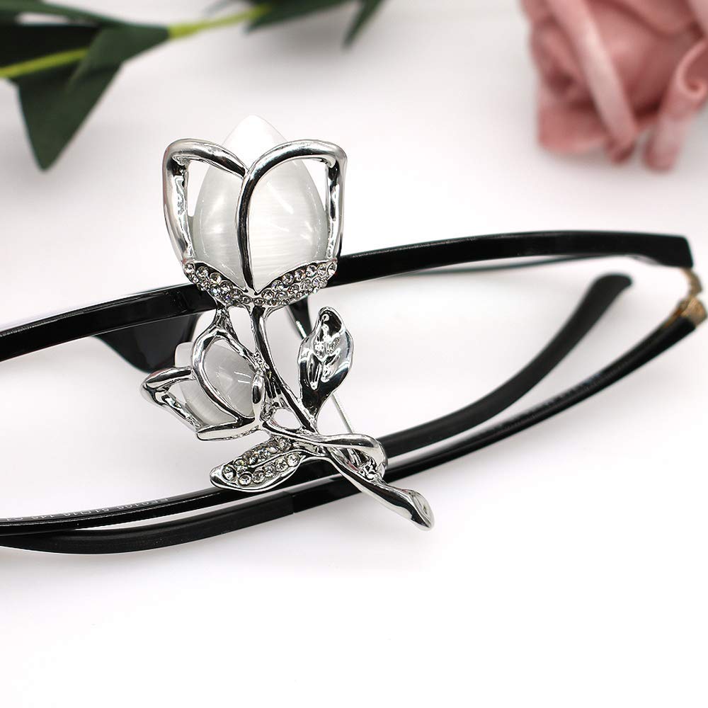 Elegant Rose Gold Crystal Rhinestone Brooch - Fashion Flower Pin for Women & Girls | Perfect Gift for Weddings, Parties & Special Occasions