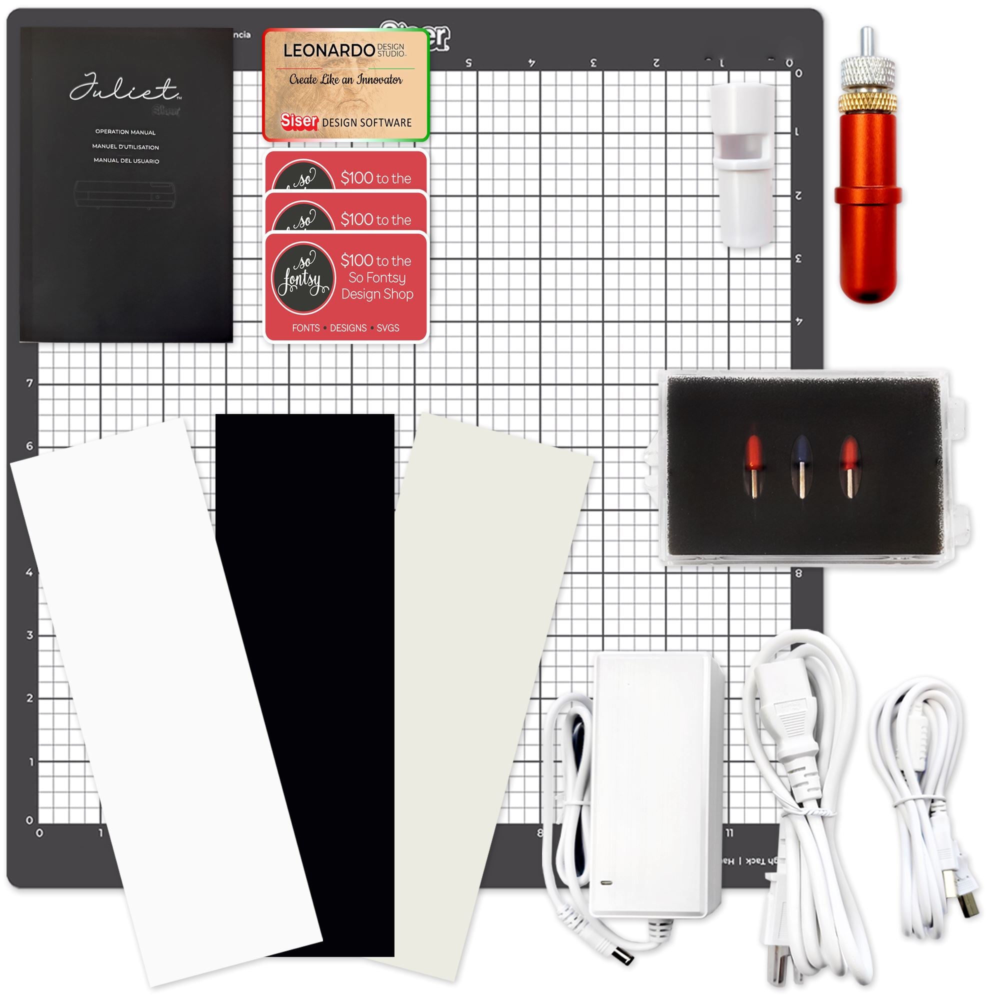 Siser Juliet Deluxe Vinyl & Heat Transfer Vinyl (HTV) Bundle for DIY Crafts, T-Shirts, and Home Decor - Premium Quality HTV for Custom Apparel and Personalized Gifts