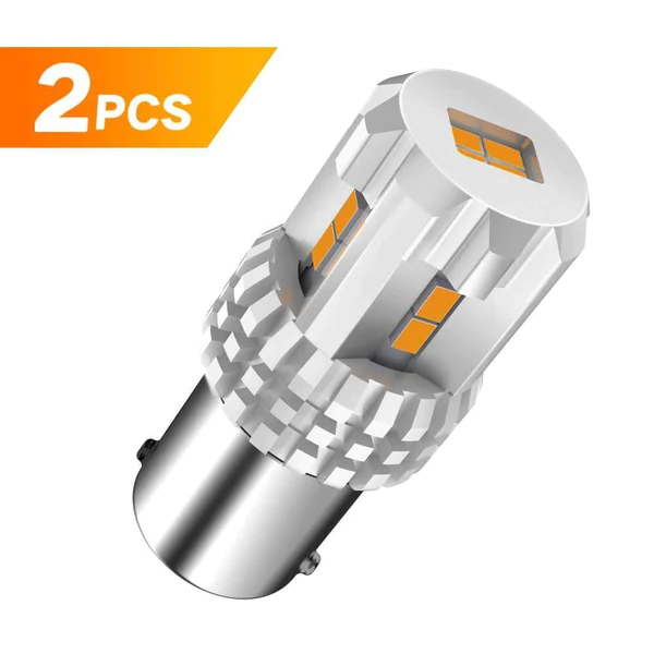 1996-2000 Honda Civic Front Side Marker Light Bulb Replacement - Amber Lens Compatible with Civic Sedan & Coupe - Enhances Visibility for Night Driving & Parking Safety
