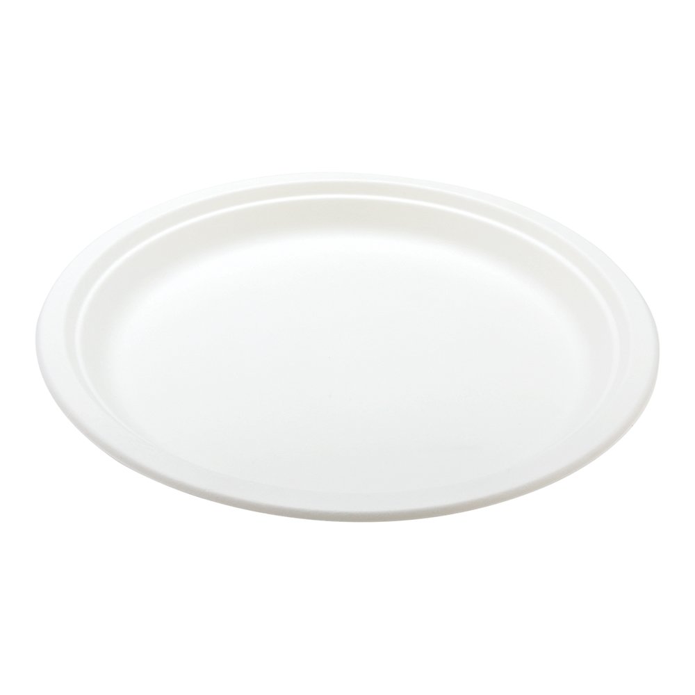 Eco-Friendly 11.8 Inch Disposable Dinner Plates - 100 Pack Heavy-Duty Bagasse Plates Made from Sugarcane Fibers | Premium White Round Plates for Restaurants, Catering, Parties & Outdoor Dining