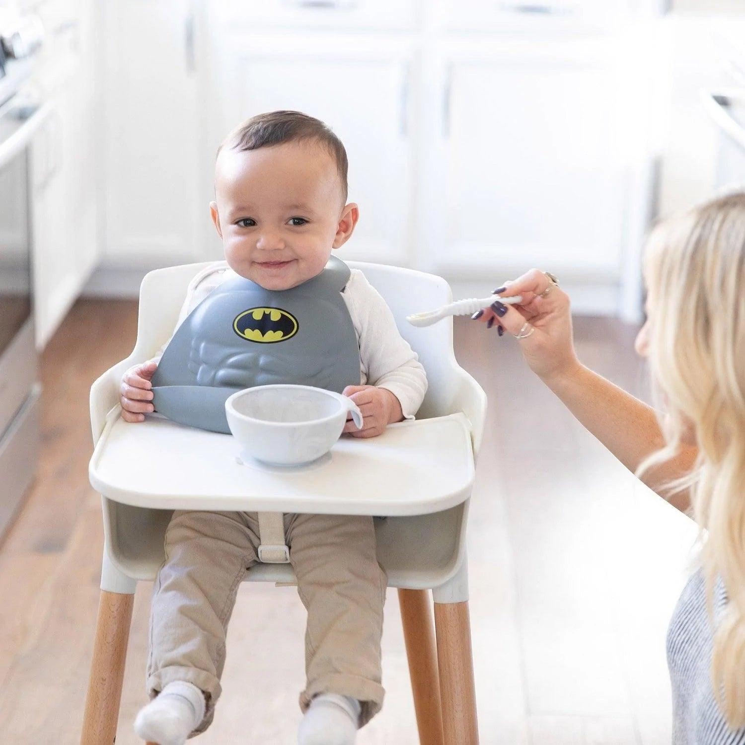 Bumkins Silicone Dipping Spoons Set of 3 - BPA-Free Baby Feeding Utensils for Purees, Yogurt & Snacks - Dishwasher Safe Toddler Spoon for Easy Cleaning