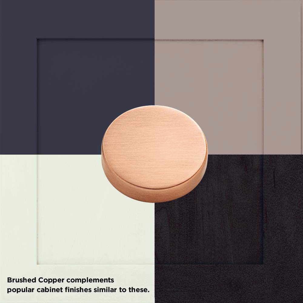 Brushed Copper Cabinet Handles 10-Pack - 3