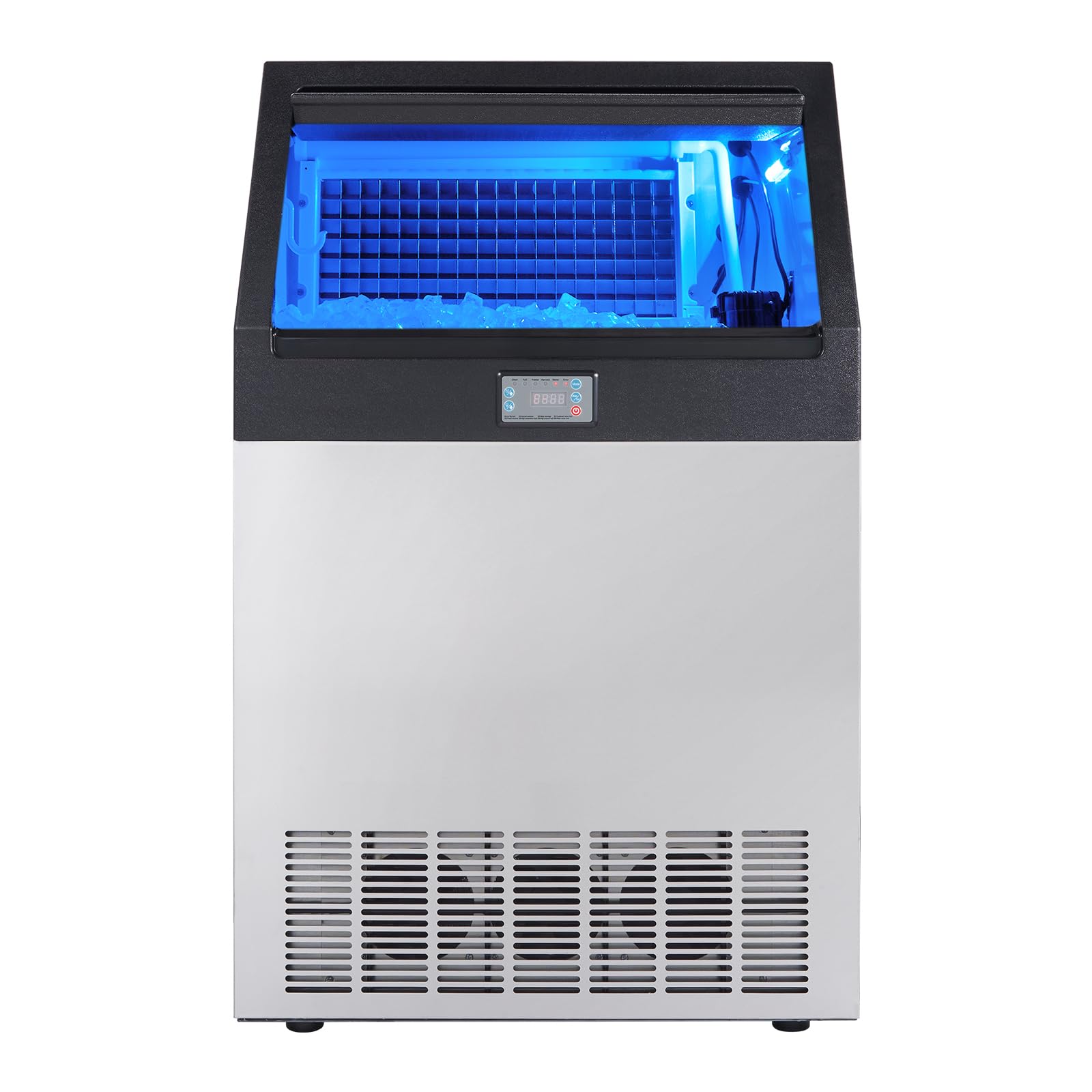 VEVOR Commercial Ice Maker Machine 300LBS/24H, 88LBS Storage Capacity, Makes 126 Ice Cubes in 12-15 Minutes - Perfect for Bars, Home, Office, Restaurants, Cafes, and Parties