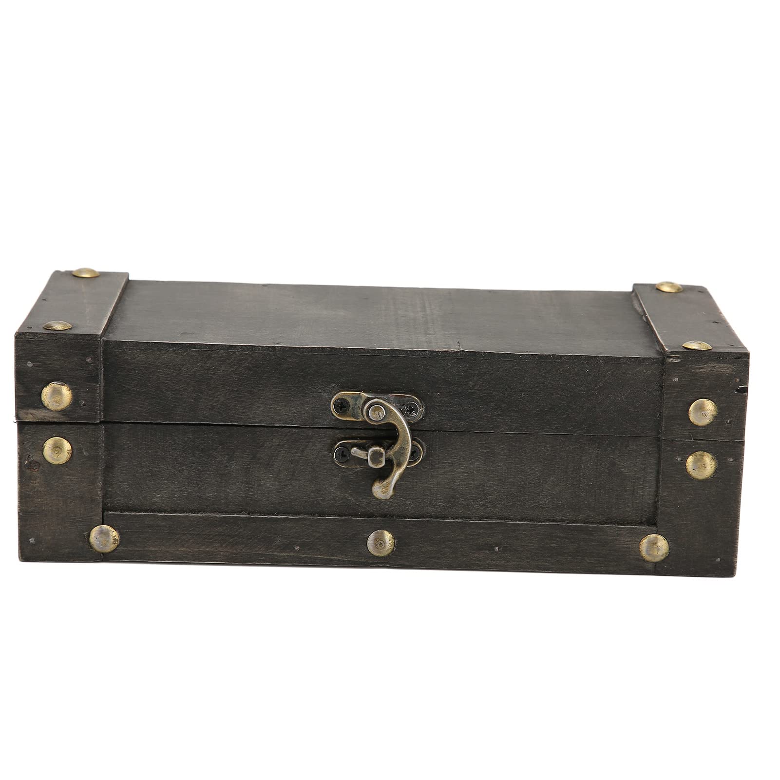 Vintage Wooden Storage Box - Retro Decorative Gift Box for Hair Accessories, Jewelry & Home Organization | Space Saving Sturdy Design for Bedroom, Bathroom & Vanity Decor