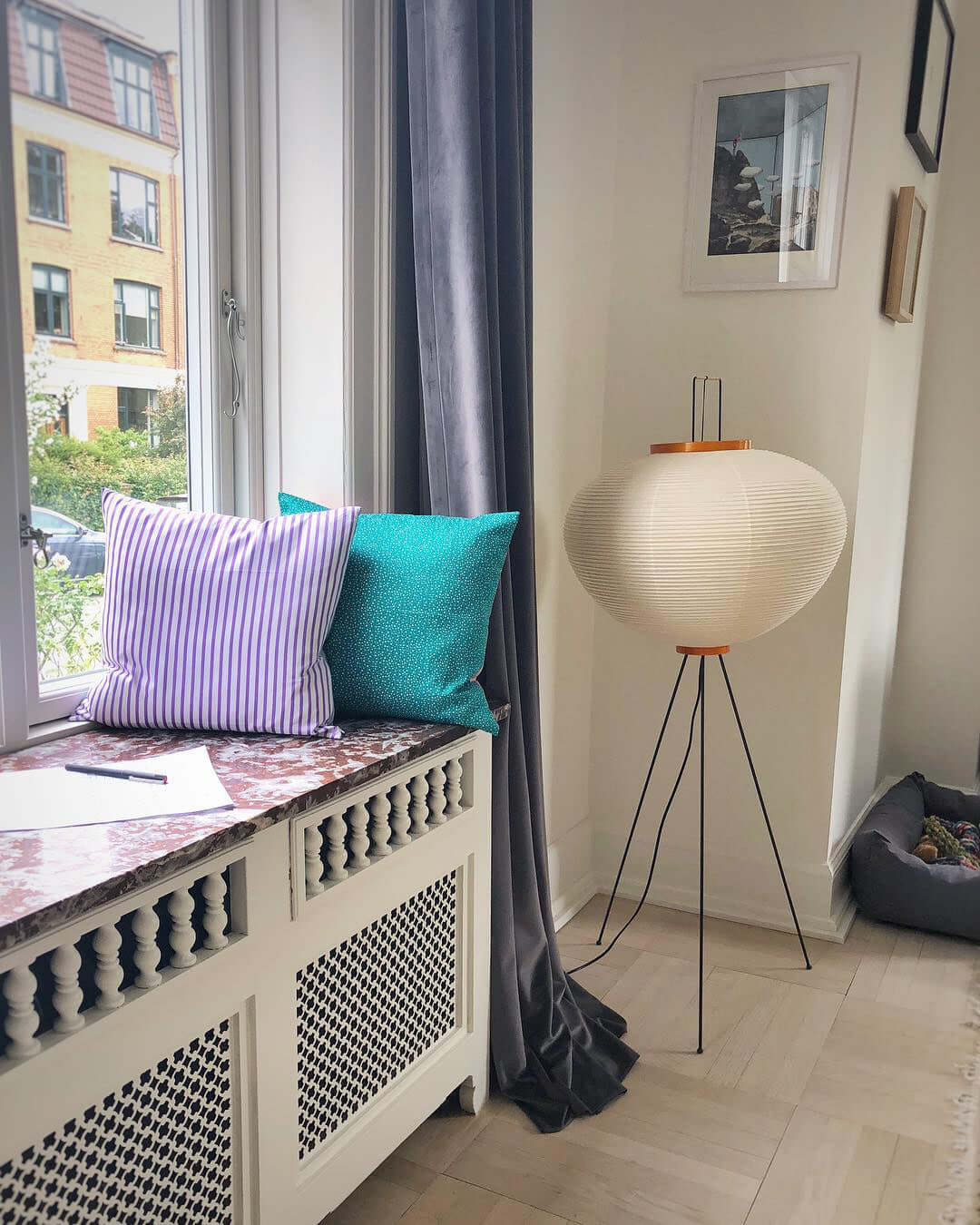 Akari Floor Lamp - Modern Japanese Paper Light for Living Room, Bedroom & Office - Soft Ambient Lighting for Relaxation & Decor
