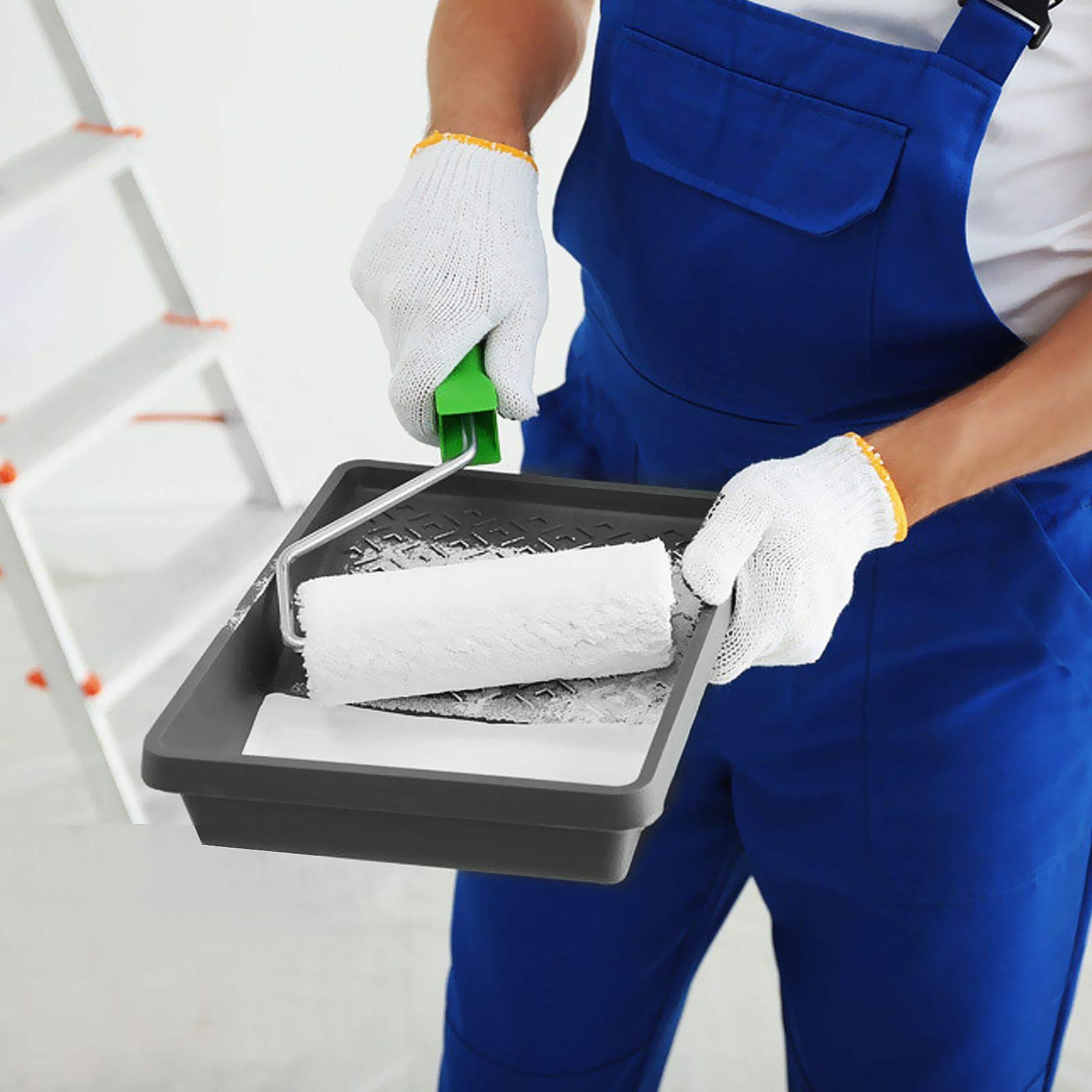 16 Pack Reusable Plastic Paint Roller Trays - Durable 4