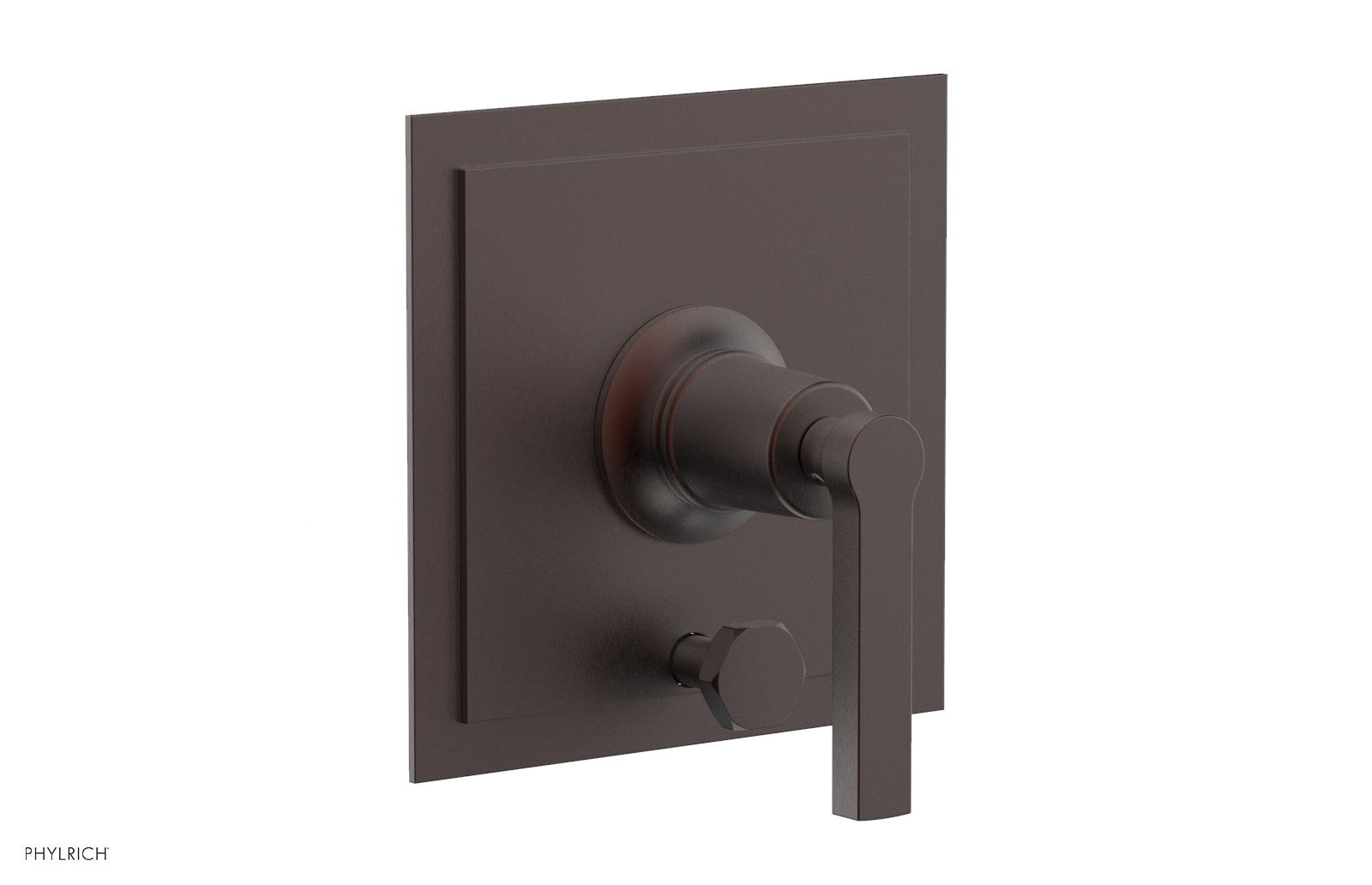 HEX MODERN Pressure Balance Shower Plate with Diverter and Handle Trim Set 4 102 - Chrome Finish Bathroom Fixture for Spa-Like Shower Experience
