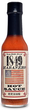 1849 All-Natural Habanero Hot Sauce - 5 oz Bottle (6 Pack) | Premium Spicy Mexican Chili Pepper Sauce for Tacos, Wings & Cooking