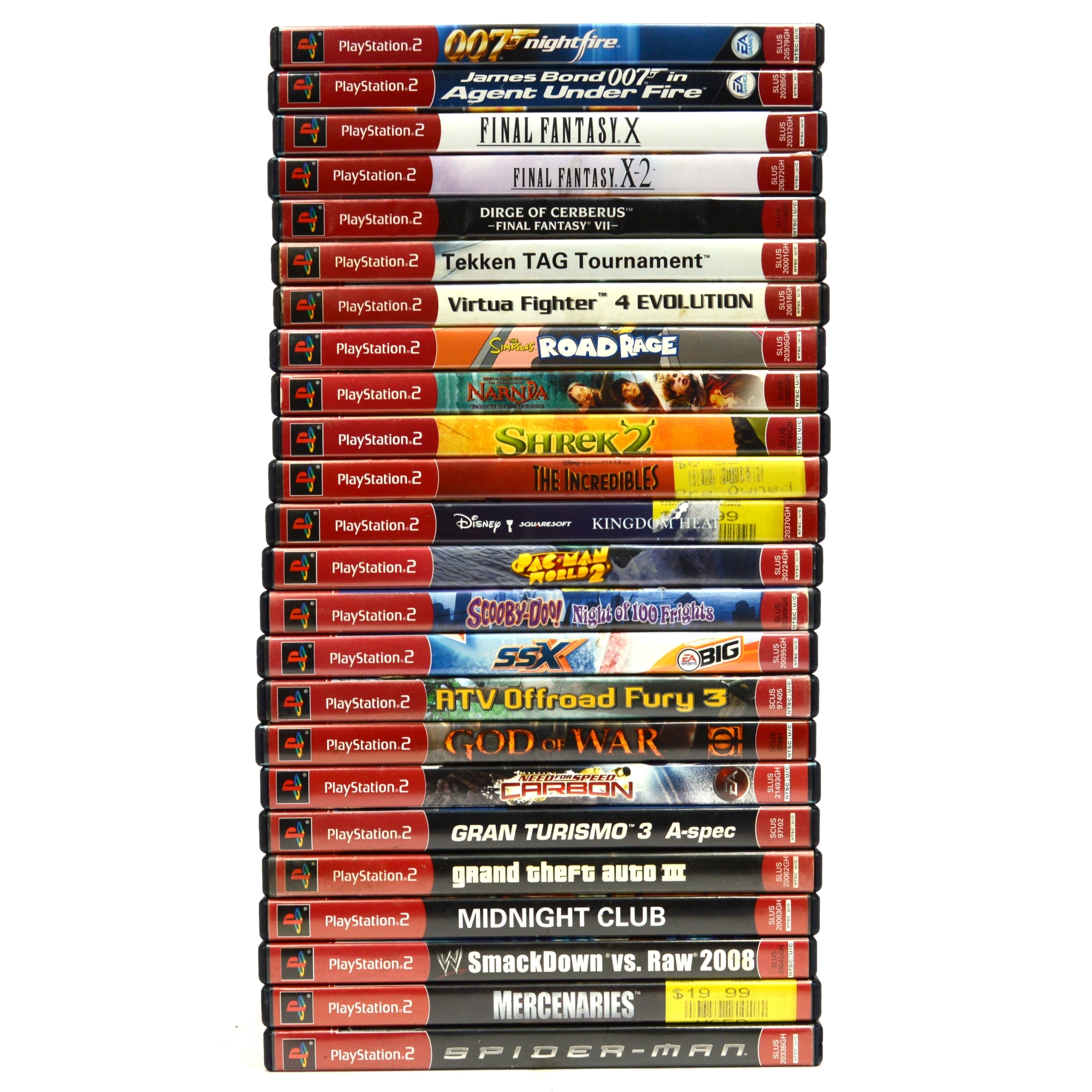 24 PS2 Games Bundle - Final Fantasy, Tekken & Greatest Hits Classics for PlayStation 2 | Perfect for Retro Gaming & Collectors