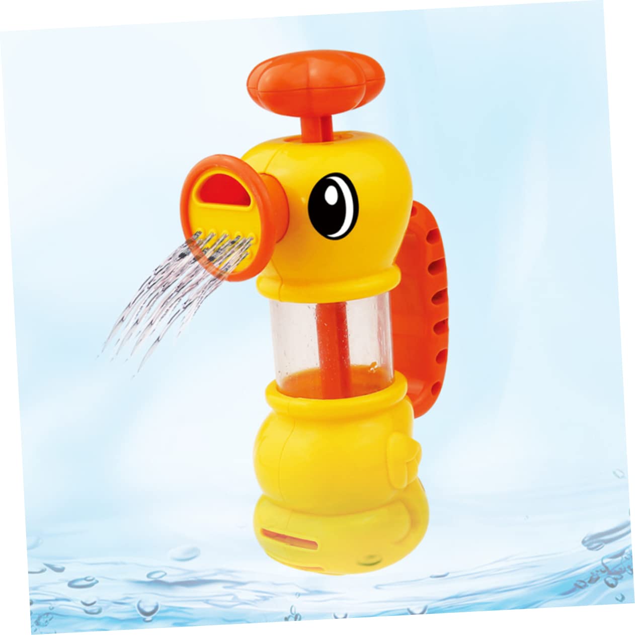 TOYANDONA 2-Pack Manual Water Spray Bath Toys for Kids - Fun Yellow Squirt Toys for Bathtime, Pool & Outdoor Play