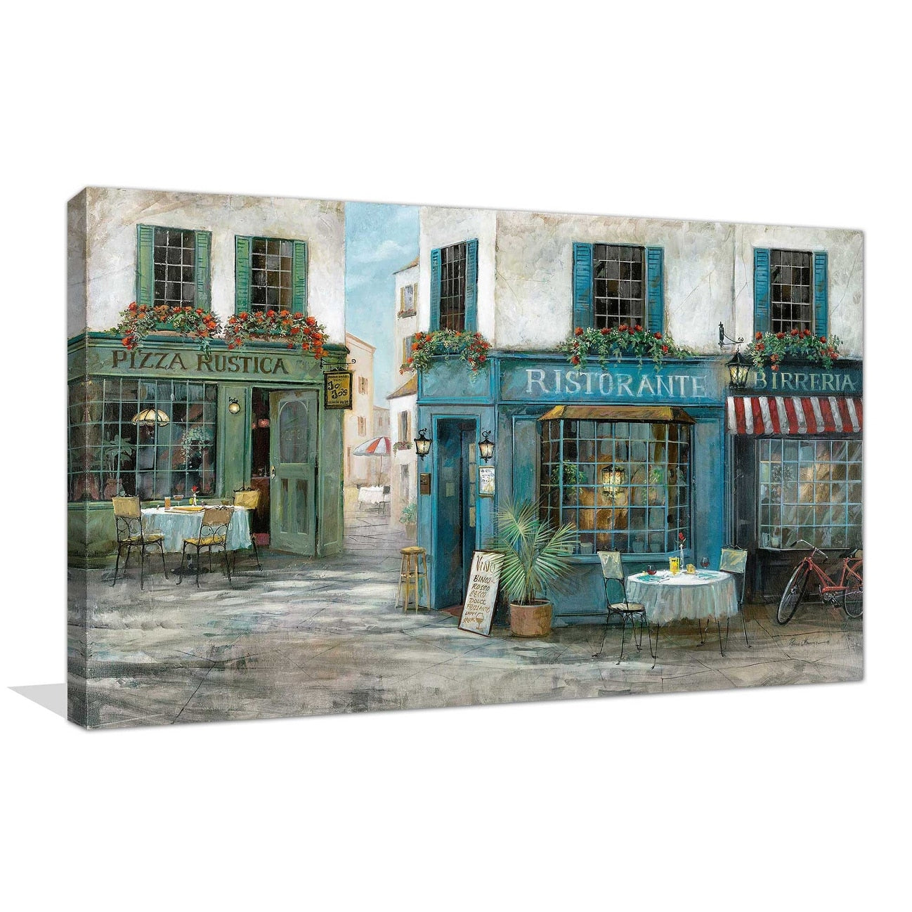 Birreria by Ruane Manning - Premium Canvas Wall Art Print for Home & Office Decor - Perfect for Living Room, Bedroom, or Dining Room