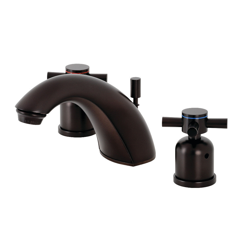 Kingston Brass FB8958DX Concord Widespread Bathroom Faucet - 8 Inch Centerset, Oil Rubbed Bronze Finish, High Arc Spout for Modern Bathroom Sink - Perfect for Master Bathrooms, Guest Baths & Powder Rooms