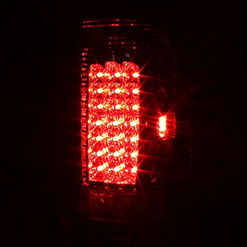 AKKON Smoked Dual Halo Ring LED Projector Headlights & LED Tail Lights for Ford F250 F350 F450 F550 Super Duty Trucks - Upgrade Your Night Driving & Off-Road Adventure
