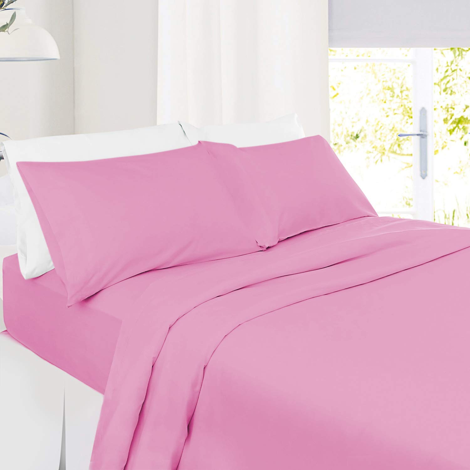 4-Piece Twin Sheet Set - 800 Thread Count 100% Ultra-Soft Cotton Bed Sheets with Extra Long Staple Cotton - Deep Pocket Fits Mattress Up to 14