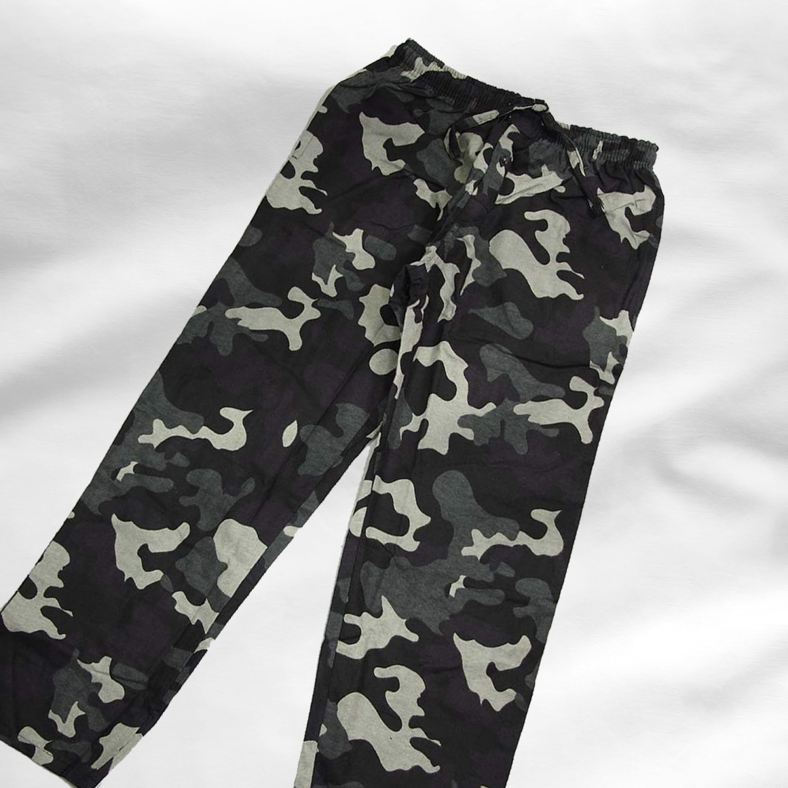 NORTY Men's Cotton Flannel Pajama Pants - Soft & Comfortable Sleepwear for Men - 100% Breathable Printed Lounge Pants - Perfect for Sleeping, Lounging & Relaxing at Home