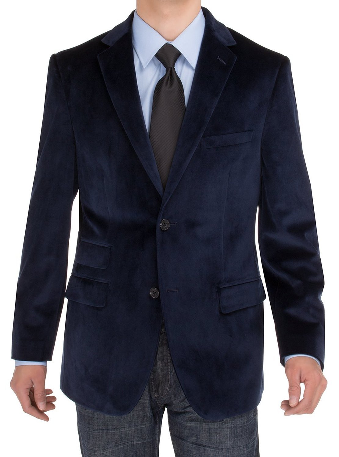 Salvatore Exte Men's Two-Button Blazer - Modern Fit Velvet Suit Jacket with Side Vents | Perfect for Weddings, Business Meetings & Formal Events
