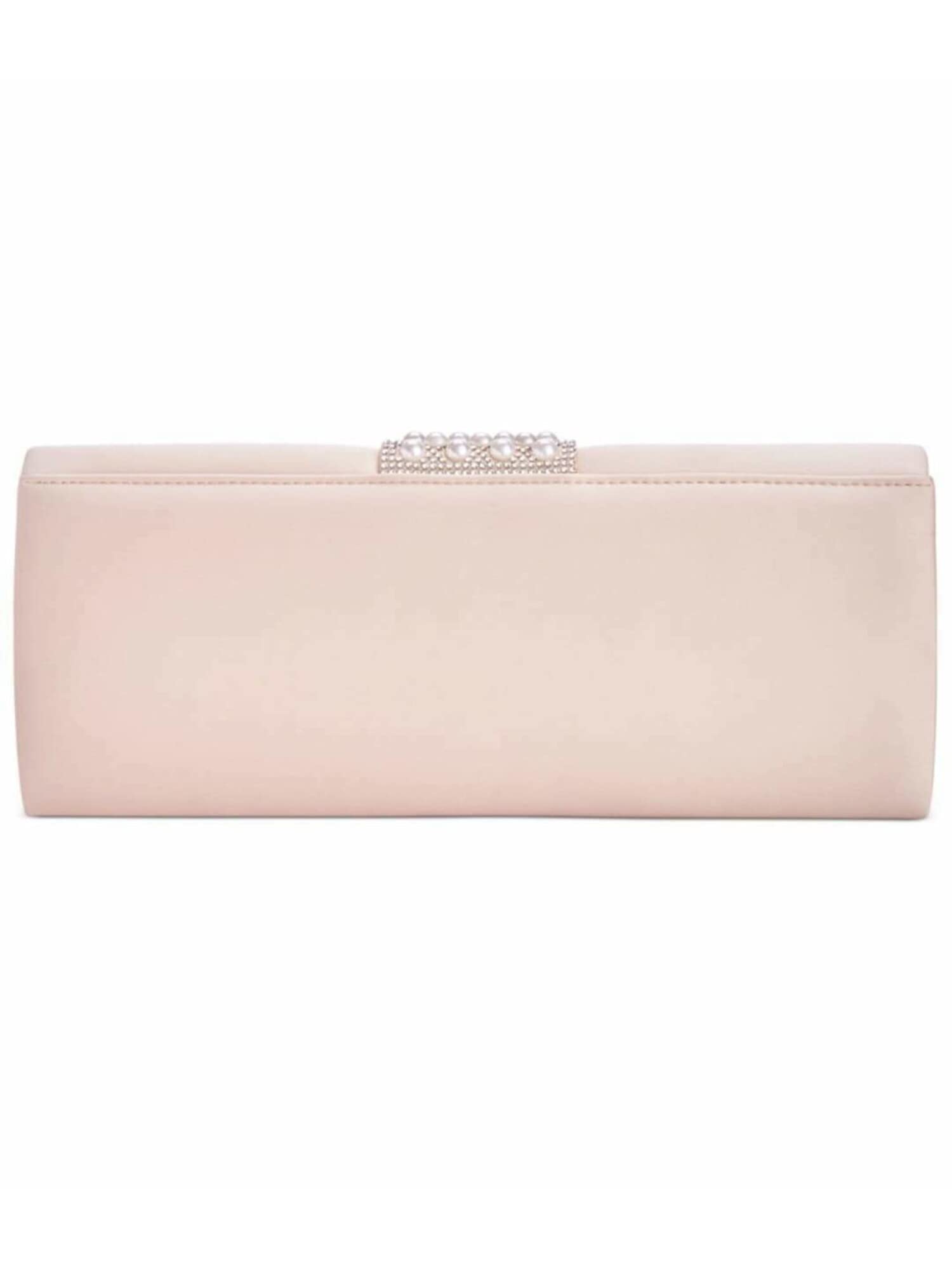 Giani Bernini Women's Beaded Chain Strap Clutch Handbag Purse - Elegant Beige Evening Bag for Parties, Weddings & Special Occasions