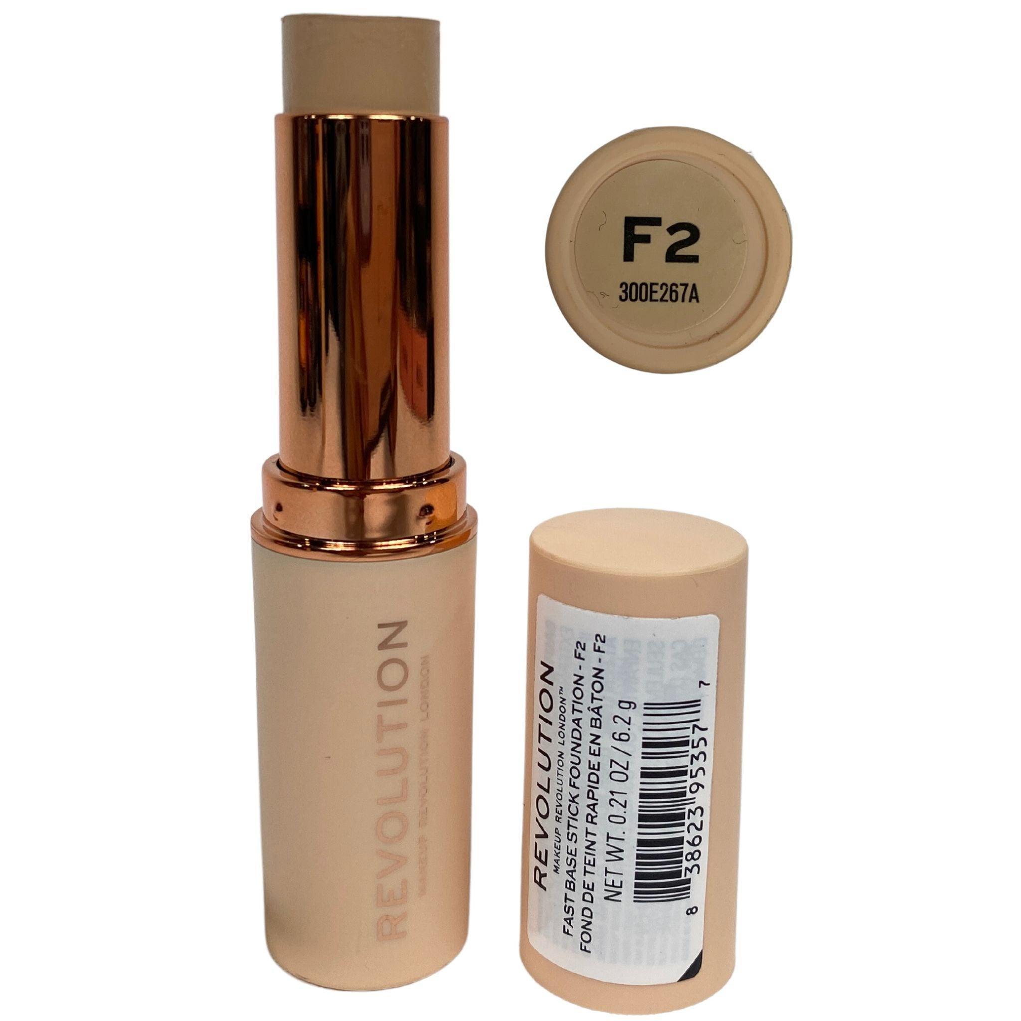 Revolution Fast Base Stick Foundation 0.21oz (72 Pcs Bulk) - Long Lasting Matte Finish for Professional Makeup & On-the-Go Touch Ups