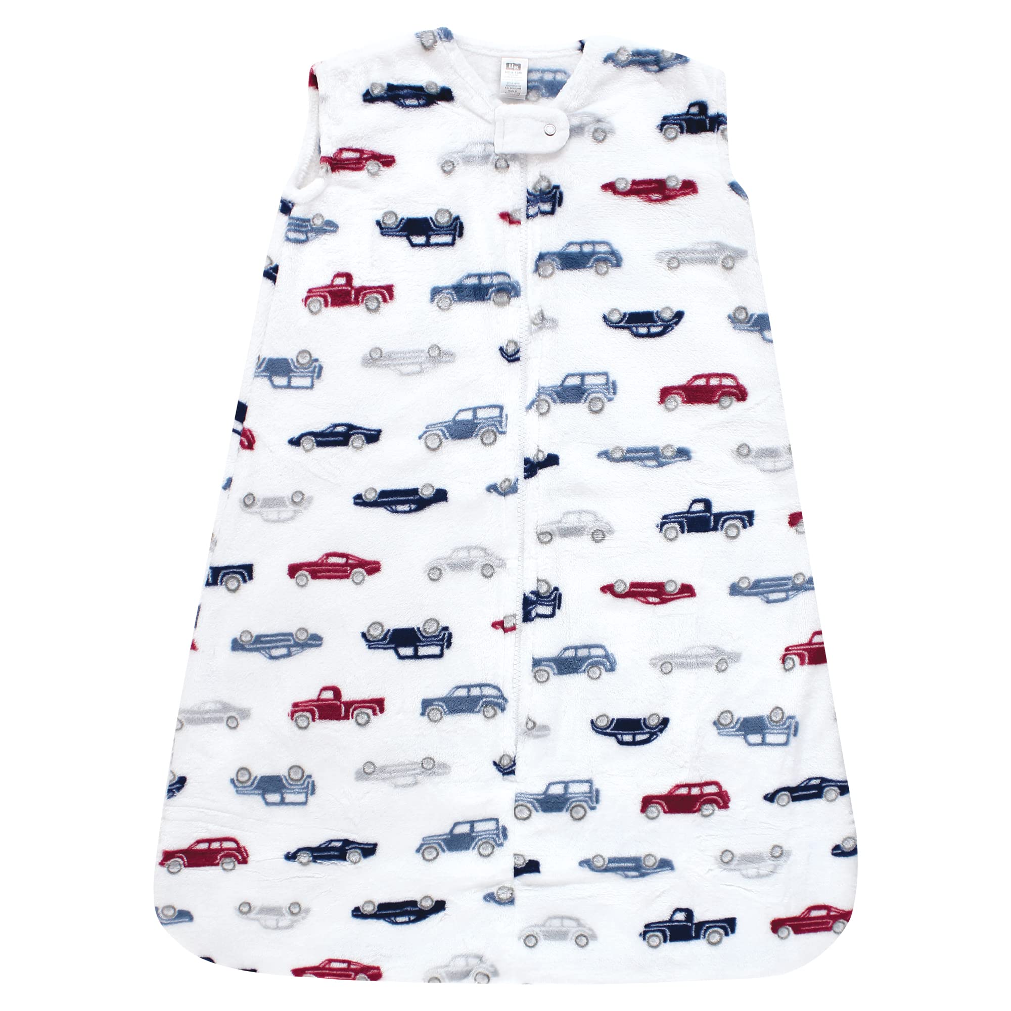 Hudson Baby Unisex Plush Sleeping Bag Sack Blanket - Cars Design for 18-24 Months | Soft & Cozy Baby Wearable Blanket for Nursery, Daycare & Travel