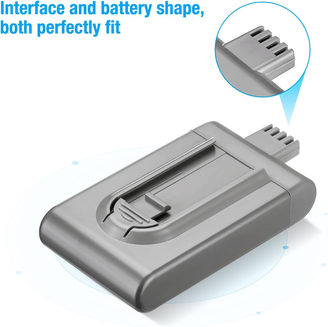 Dyson DC16 Handheld Vacuum Replacement Battery 3000mAh - Compatible with Dyson DC16 Cordless Vacuum Cleaner | Long-Lasting Power for Quick Cleanups on Cars, Stairs & Furniture