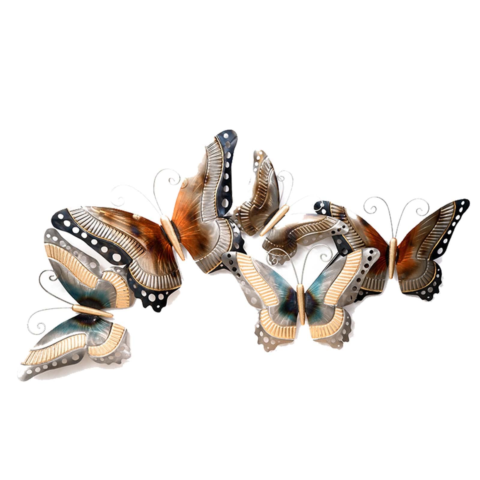 GAOOR 3D Metal Butterfly Wall Art Decor - Modern Aesthetic Wall Hanging for Living Room, Bedroom, Kitchen - 49
