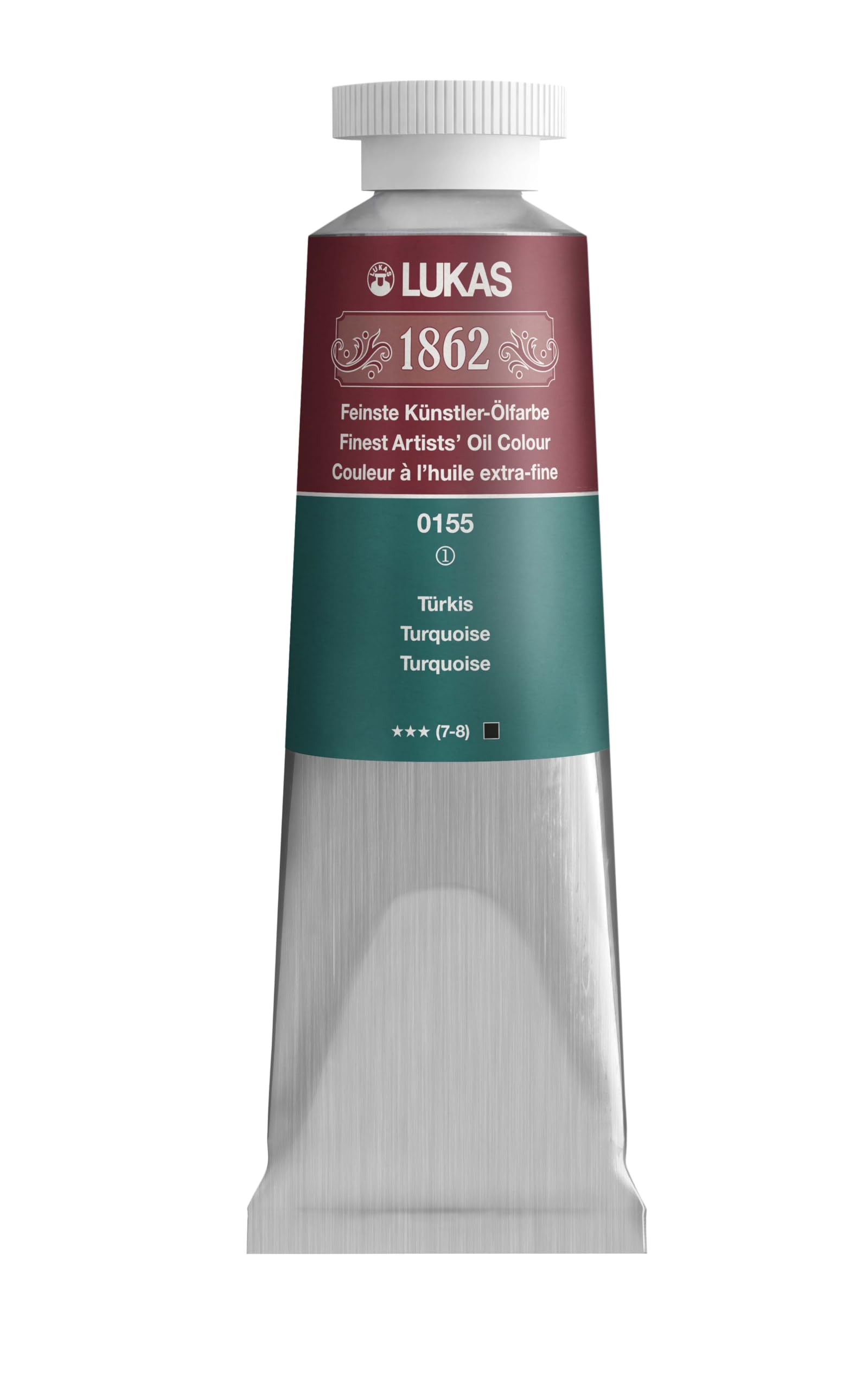 Professional 37ml 1862 Oil Paint - Turquoise Color for Artists & Hobbyists - Perfect for Canvas, Wood & Fabric Painting