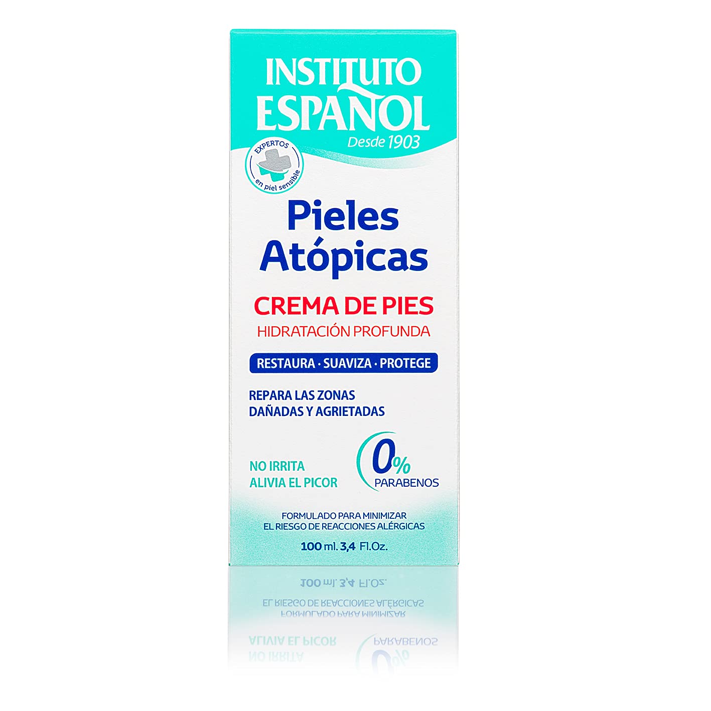Atopic Skin Foot Cream 100ml - Intensive Moisturizing Treatment for Dry, Cracked Feet - Ideal for Eczema & Dermatitis Relief - Perfect for Daily Foot Care & Nighttime Repair