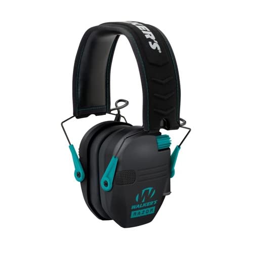 Walker's Razor Slim Electronic Shooting Earmuffs with Walkie Talkie & OTG Shooting Glasses Bundle - Hearing Protection for Hunting, Range Shooting & Outdoor Activities