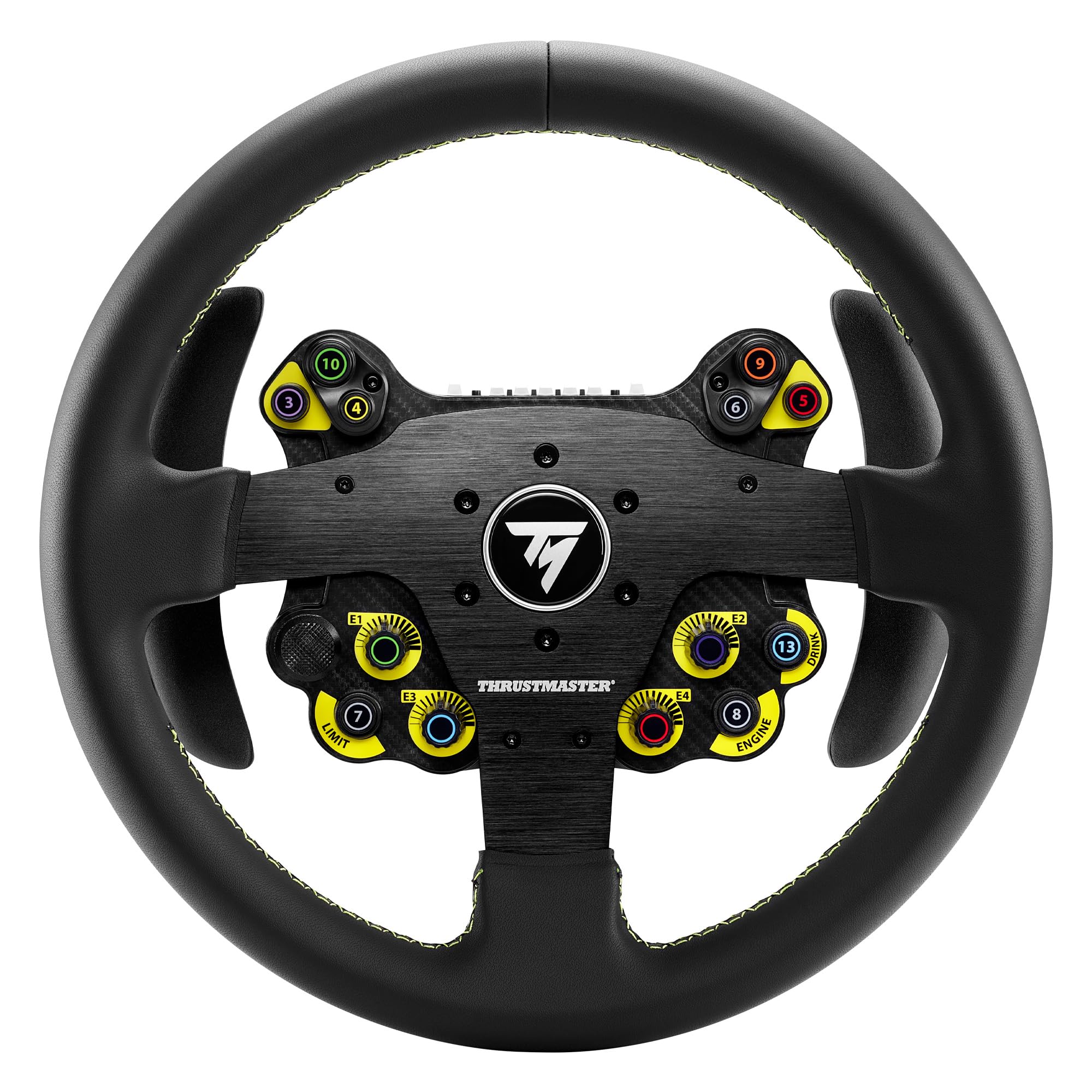THRUSTMASTER Evo Racing 32R Leather Steering Wheel - Compatible with PS5, PS4, Xbox Series X/S, One & PC - Perfect for Racing Simulators & Gaming Setups