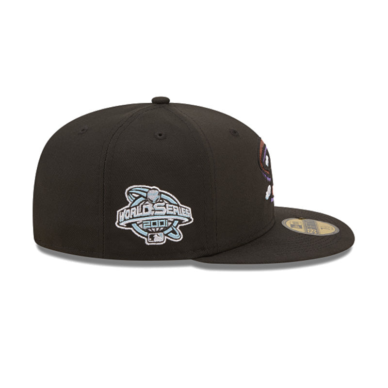 Arizona Diamondbacks 2001 World Series Black 59FIFTY Fitted Hat for Men - Perfect for Baseball Games & Sports Fans