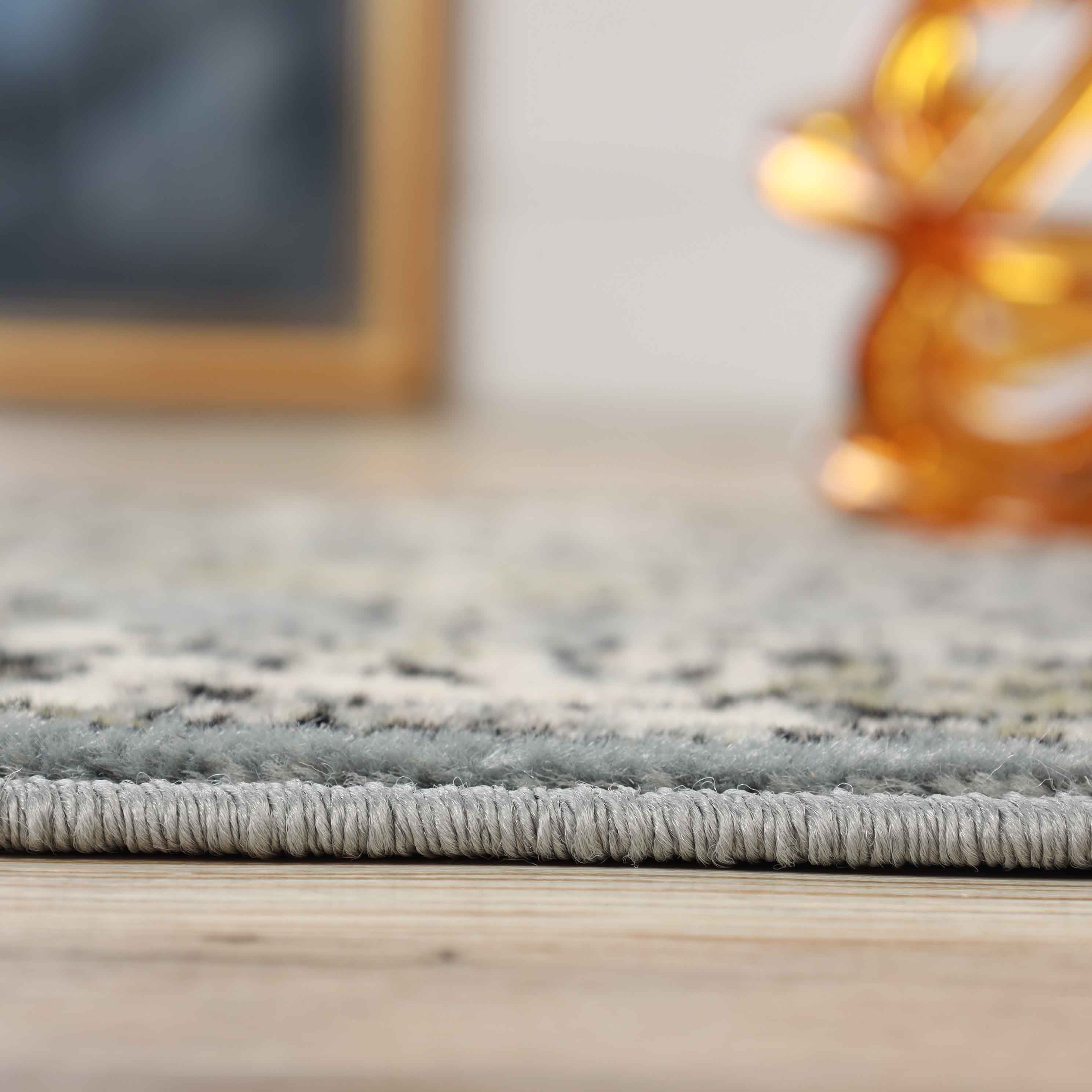 Lille Elegant Floral Indoor Area Rug - Non-Slip Soft Living Room Carpet Runner for Bedroom, Hallway & Entryway Decor
