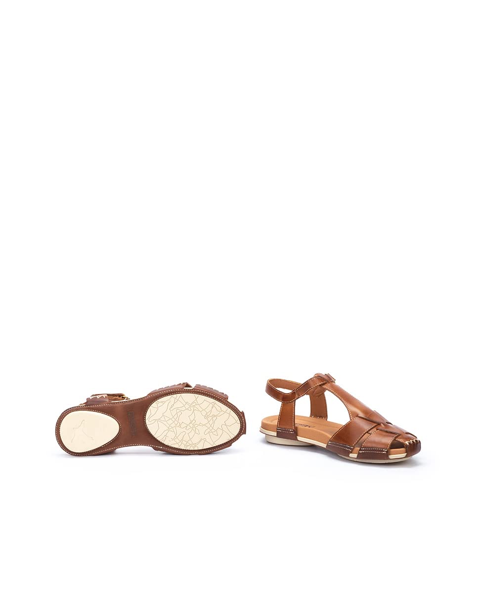 PIKOLINOS Women's Leather Flat Sandals - Comfortable Tenerife Style for Casual Wear & Summer Outfits