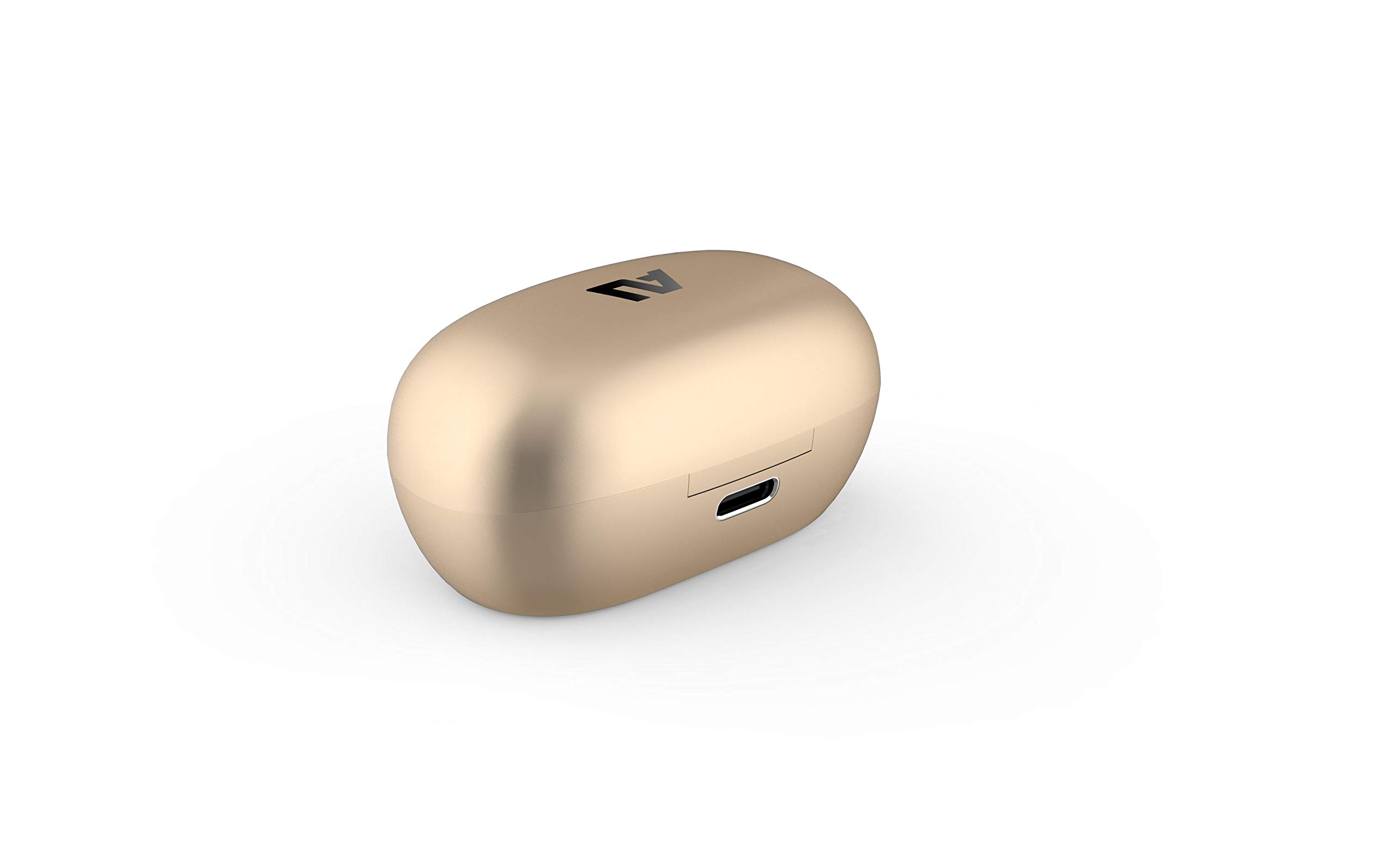 ausounds AU-Stream Hybrid Bluetooth True Wireless Earbuds with Active Noise Cancellation - Touch Controls, Wireless Charging Case & Premium Dynamic Drivers (Gold) | Perfect for Commuting, Workouts & Travel