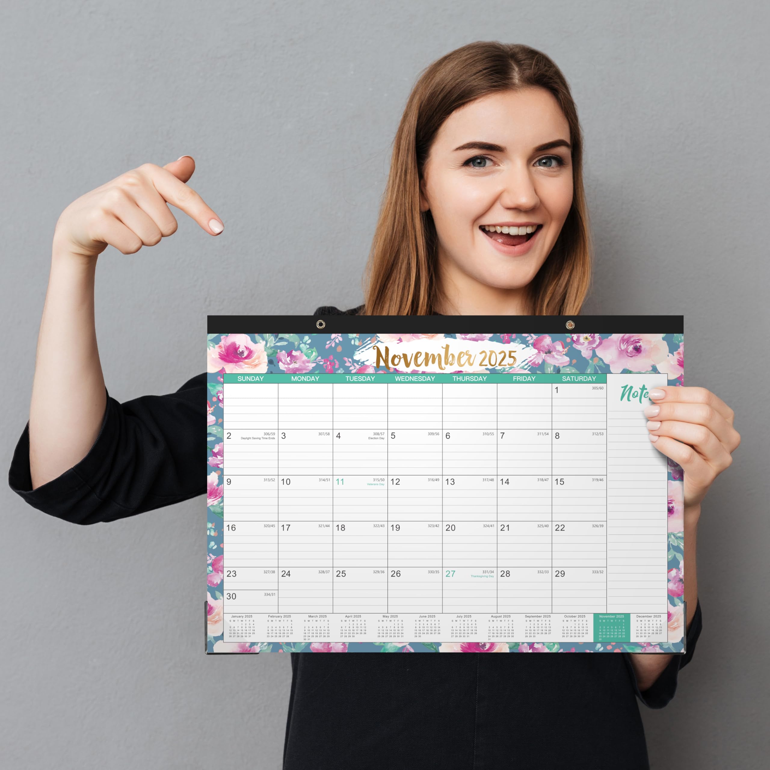 2025-2026 18-Month Large Desk Calendar Planner | July 2025 - December 2026 | 17