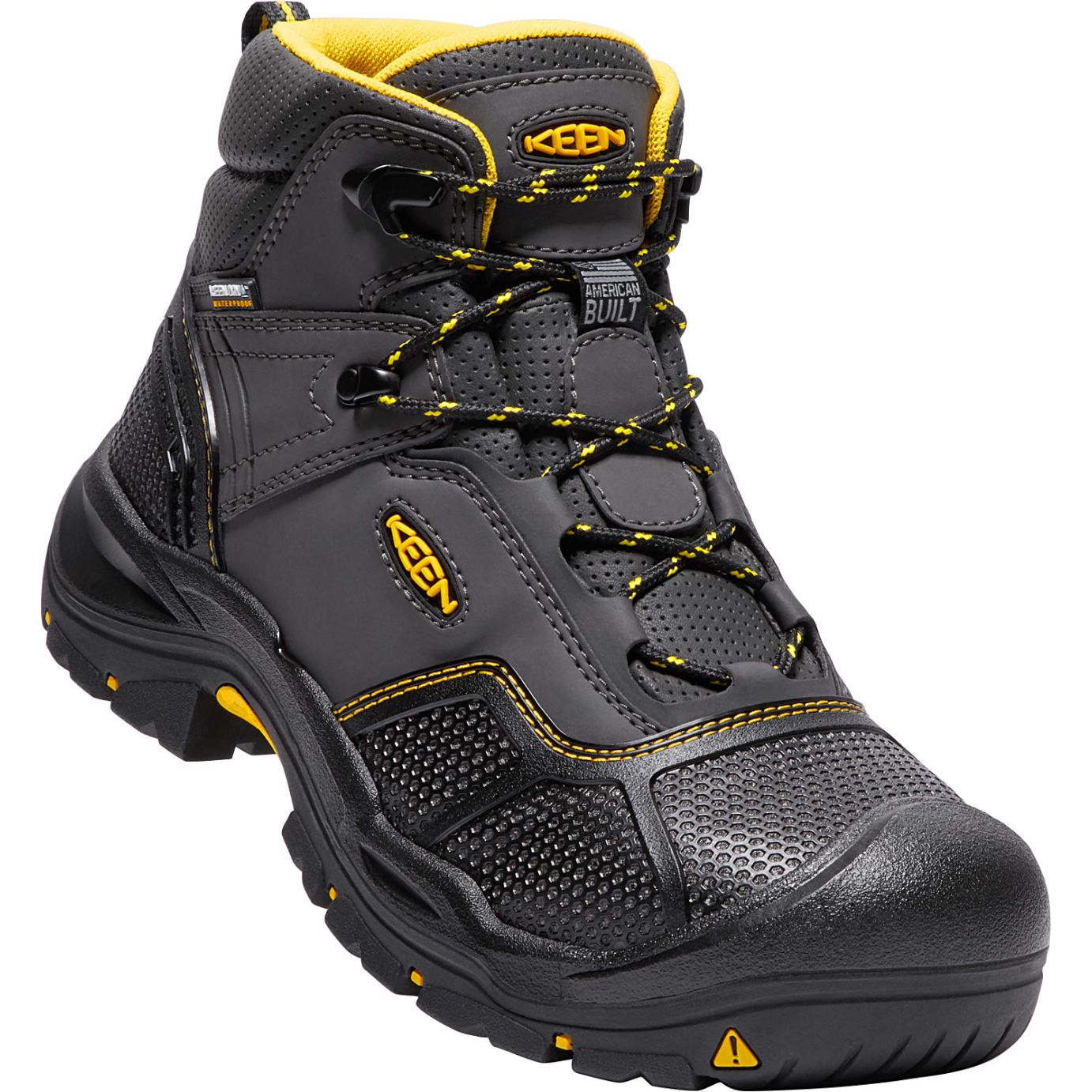 KEEN LOGANDALE Waterproof Hiking Boots for Men - Durable & Comfortable Outdoor Shoes for Trekking, Camping & Trail Adventures