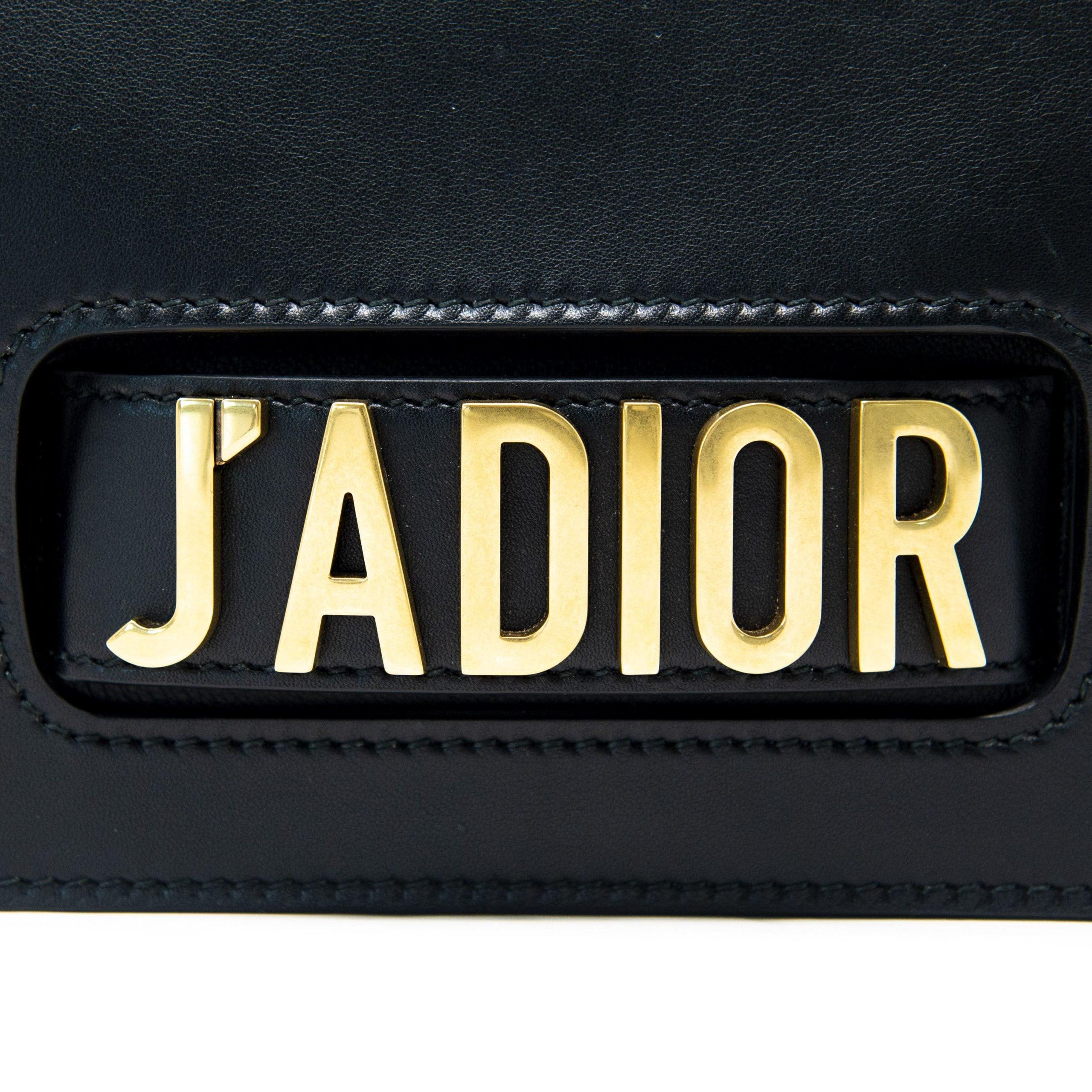 Dior Black J'adior Medium Flap Bag - Luxury Designer Crossbody Purse for Women | Perfect for Evening Parties, Date Nights & Special Occasions