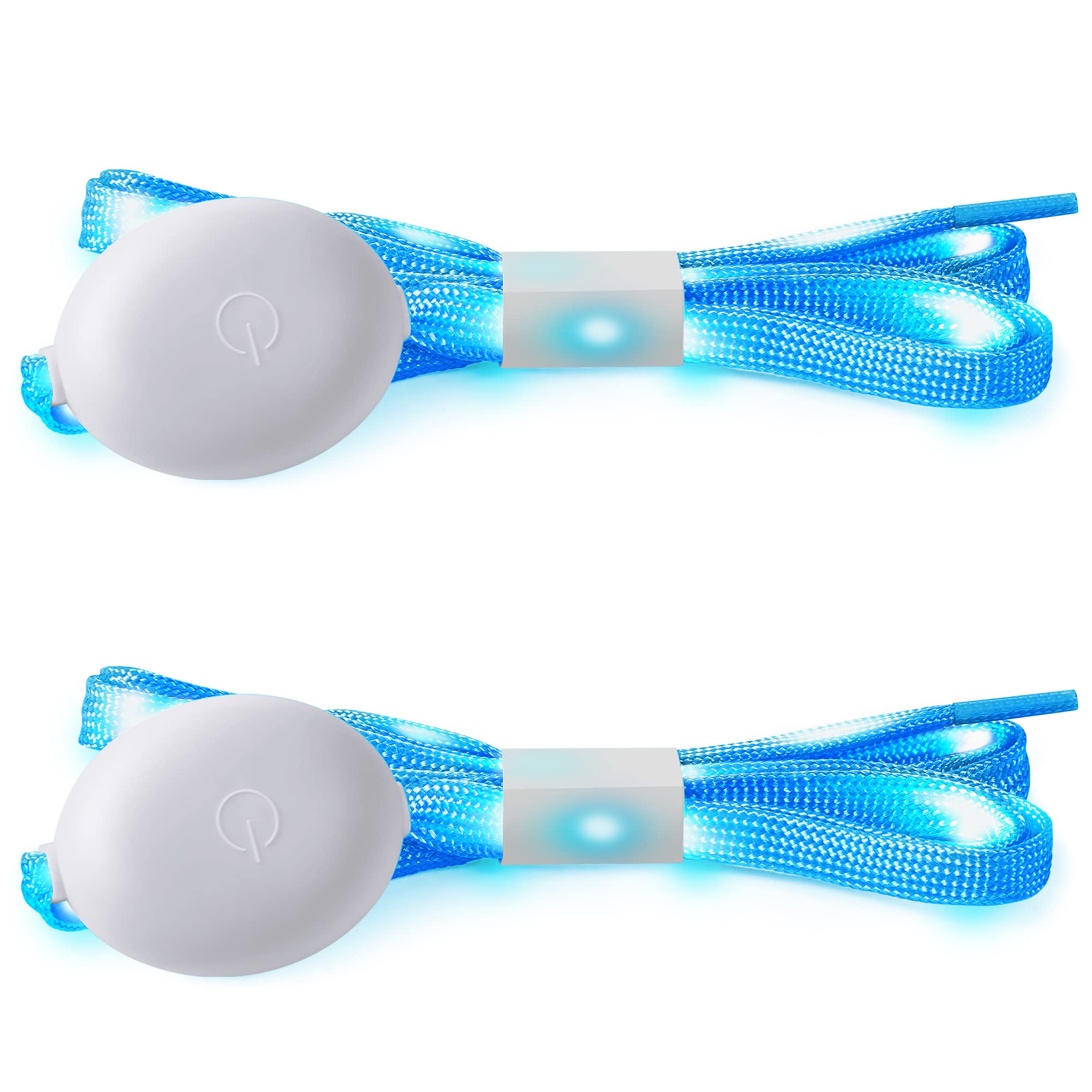 Syhood LED Light Up Shoe Laces - Glow in The Dark Flashing Nylon Shoelaces for Sneakers - Perfect for Night Parties, Rave Events, Hip-hop Dance Performances & Halloween Costumes