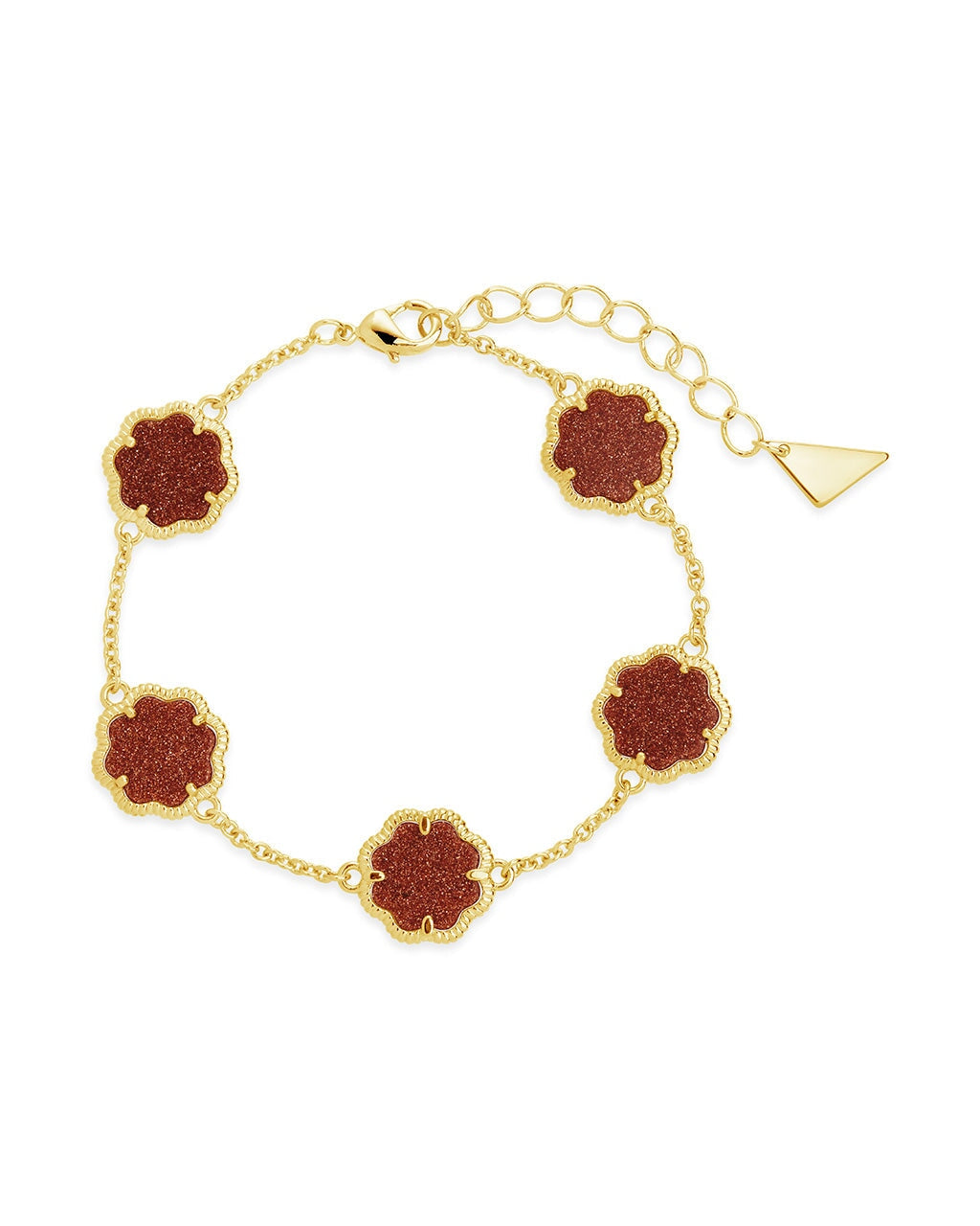 Rose Petal Station Bracelet for Women - Dainty Floral Charm Adjustable Bangle for Everyday Wear, Gift for Her, Wedding, Anniversary & Special Occasions