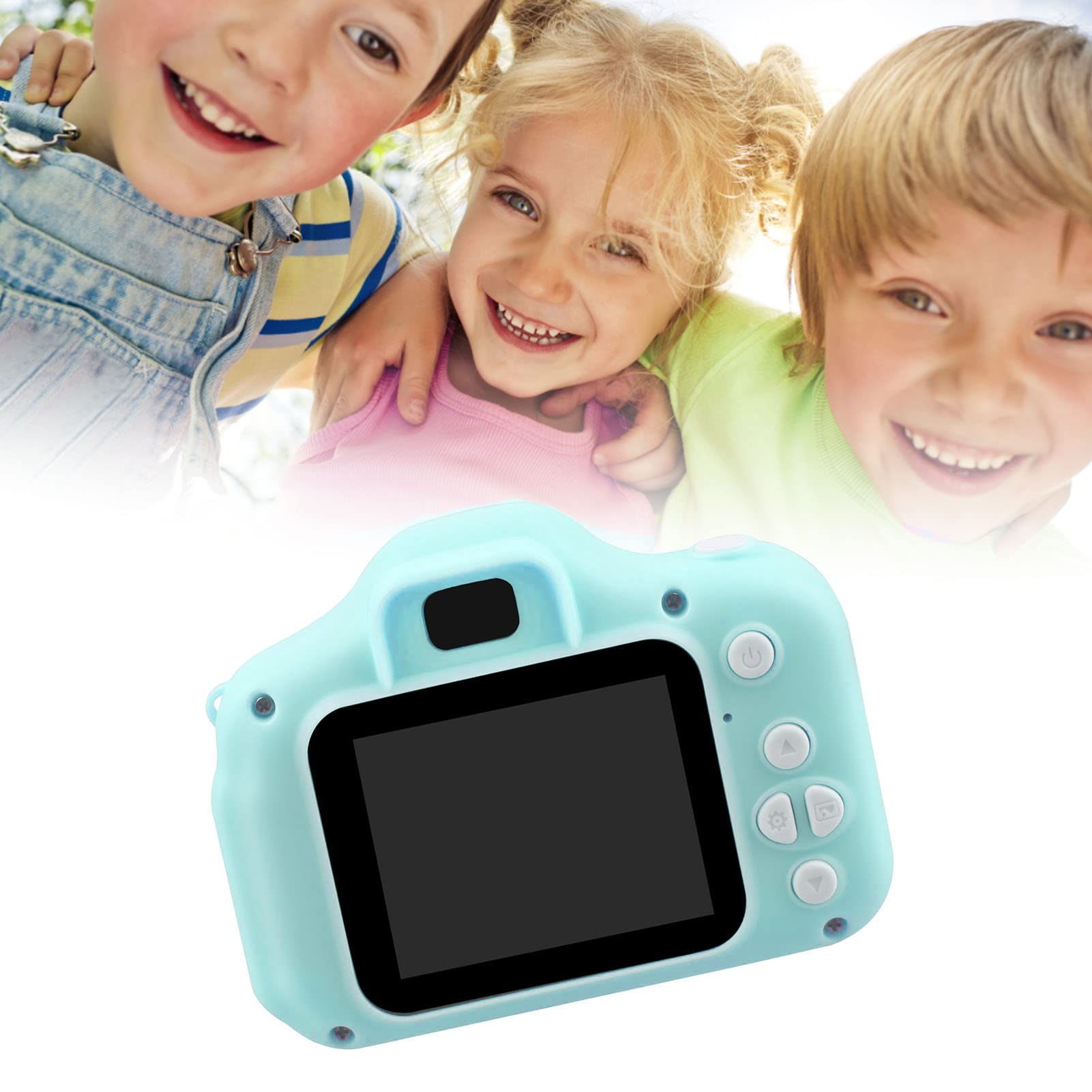**Kids Digital Camera for Toddlers - Portable Green Video Camera with Timer, Perfect for Travel, Birthday Gifts & Early Learning Photography**