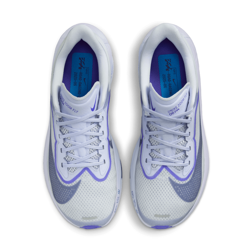 Nike Zoom Fly 6 Women's Running Shoes (B Width) - Ghost/Blue Void/Football Grey | Lightweight Cushioned for Marathon Training & Road Running