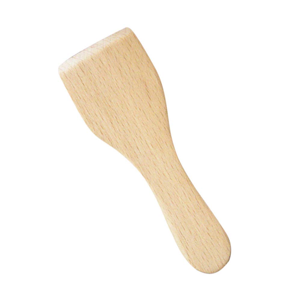Cabilock 4-Piece Metal Spatula Set - Non-Stick Wooden Turner, Small Beech Butter Spatulas for Cooking, Baking & Kitchen Decor - Perfect for Flipping Pancakes, Frosting Cakes & Serving Desserts