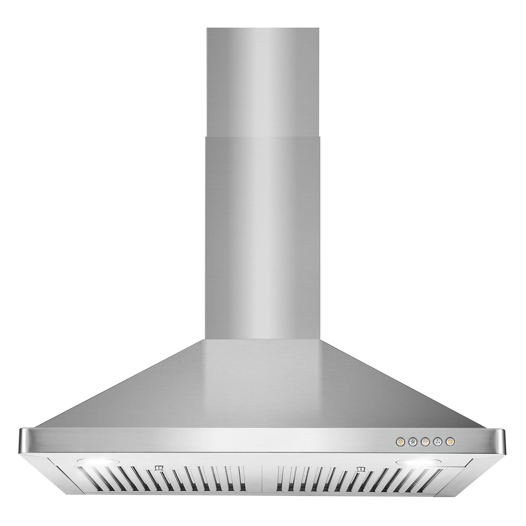 COSMO COS-63175 30-inch Stainless Steel Wall Mount Range Hood - 380 CFM Ducted Ventilation, Button Controls & LED Lights for Kitchen - Perfect for Modern Homes, Apartments, and Restaurants