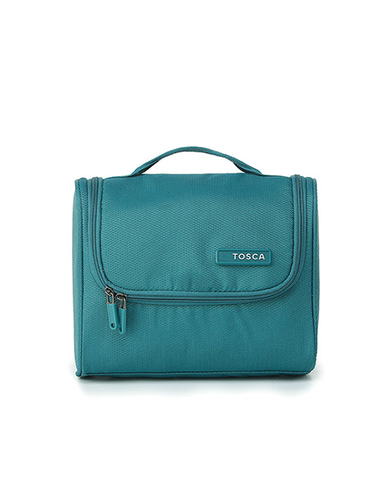 Tosca SO LITE Hanging Wetpack - Lightweight Travel Cosmetic Bag for Makeup & Toiletries | Perfect for Gym, Beach & Vacation (Teal)